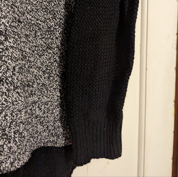 Madewell Chronicle Texture Pullover Sweater Black and Grey Colorblock Size L - Picture 8 of 14